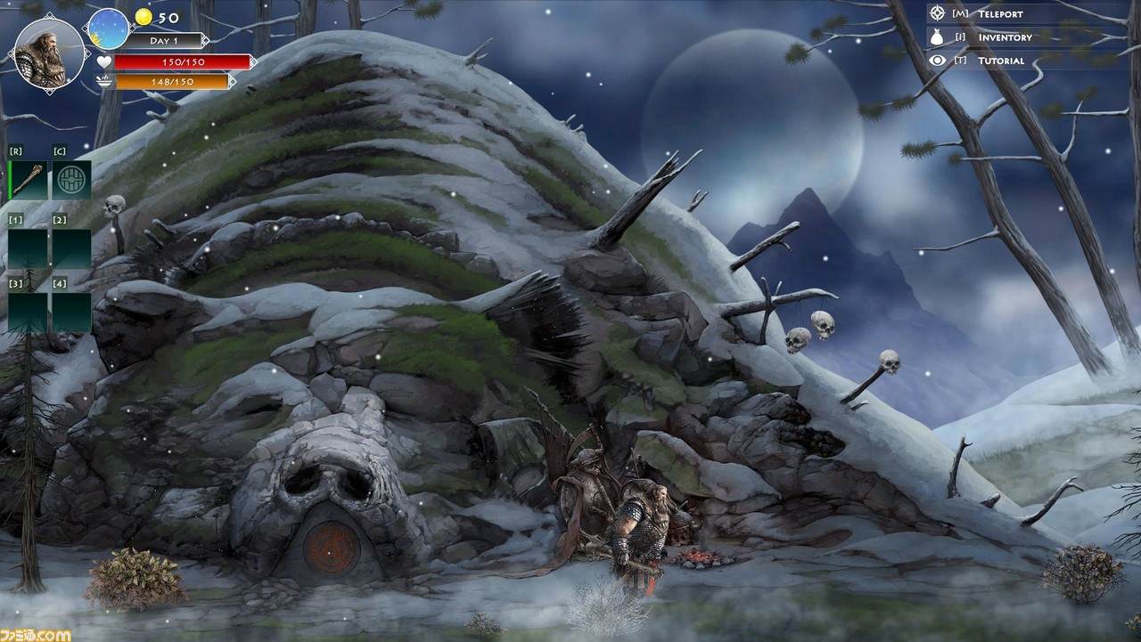 Switch、PS4游戏《死人国》上市。以北欧神话为基础的生存冒险