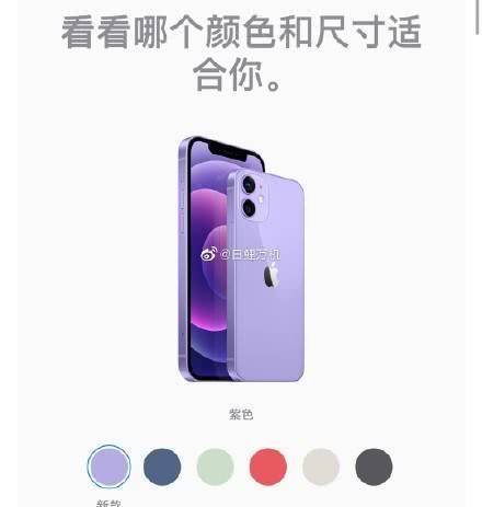 手里的iPhone12突然不香了,苹果发布紫色iPhone12,网友表示颜色绝美
