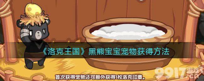 洛克王国黑熊宝宝宠物怎么领取 黑熊宝宝宠物免费领取方法介绍