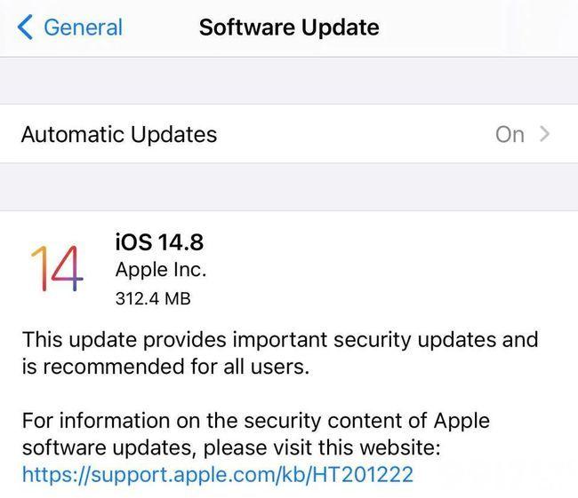 iOS14.8正式版发布 又可以一起期待iOS15了！