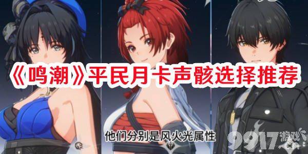 《鸣潮》平民月卡声骸该如何选择 平民月卡声骸最佳选择建议