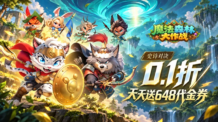 魔法森林大作战无限钻石版资源号免广告 免费送SVIP享无限抽