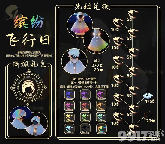 《光遇》彩虹尾迹魔法返场说明 彩虹拖尾时间限制说明
