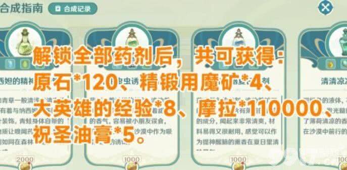 《原神》熠金妙剂全配方有哪些 熠金妙剂全配方一览  第6张
