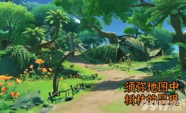 《原神》须弥地图及场景相关实机画面流出，妮露特写镜头超美！