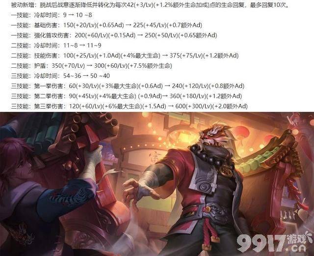 《王者荣耀》体验服亚瑟廉颇小重做，版本之子嫦娥大幅调整